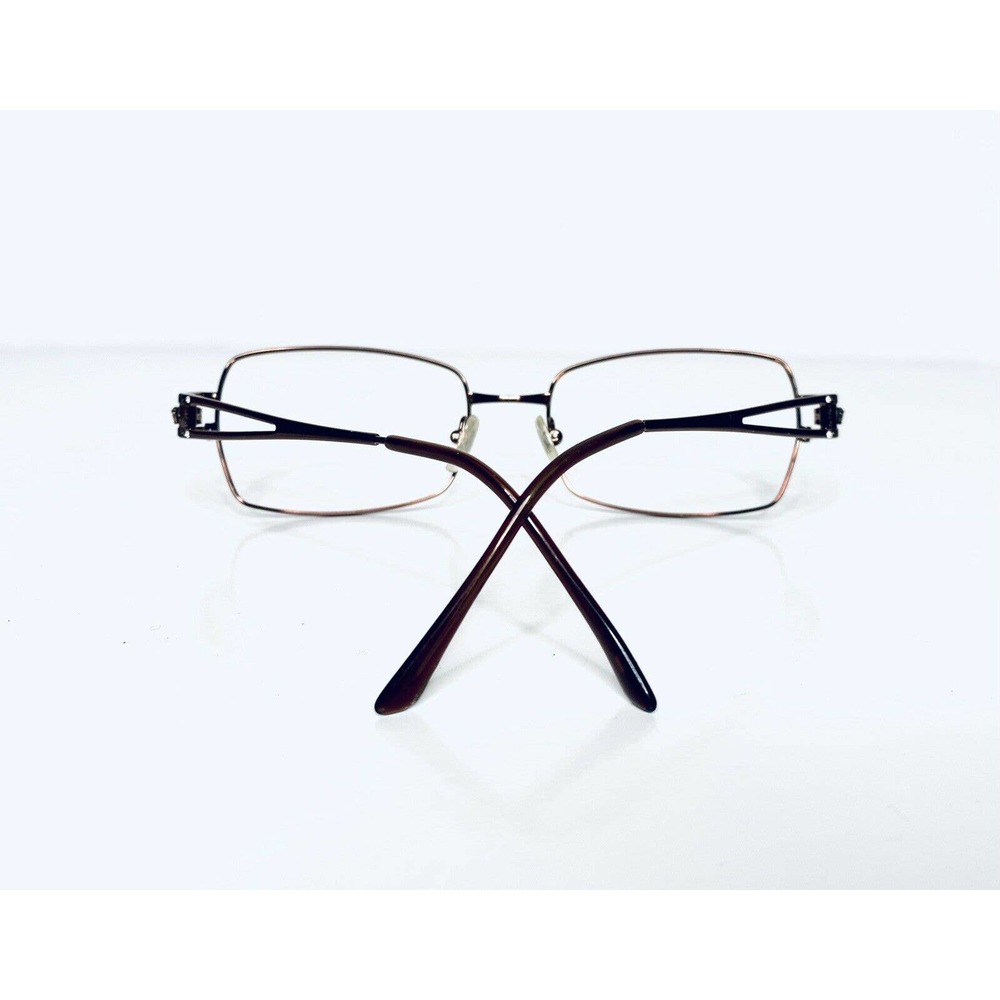Versace Copper Metal Rectangular Glasses - image 7